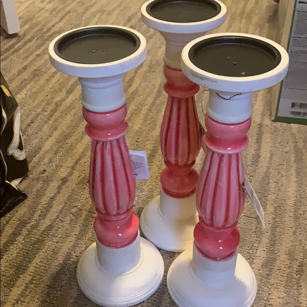 3 candle holders